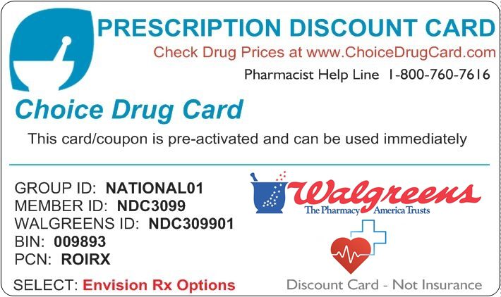 Walgreens Pharmacy Discounts | Choice Drug Card